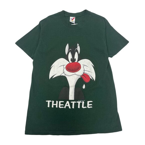 1993 Looney Tunes Sylvester Theattle Graphic Tee M - Picture 1 of 3